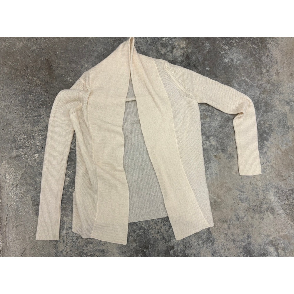 TSE‎ Cashmere Cardigan Sweater Womens Small Open Front Knit Cream
